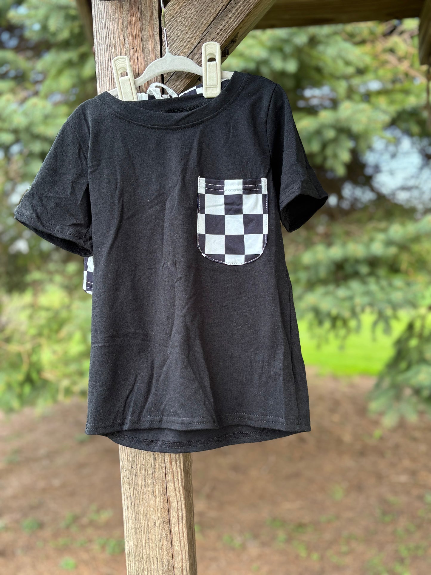 Boys checkered Short Set