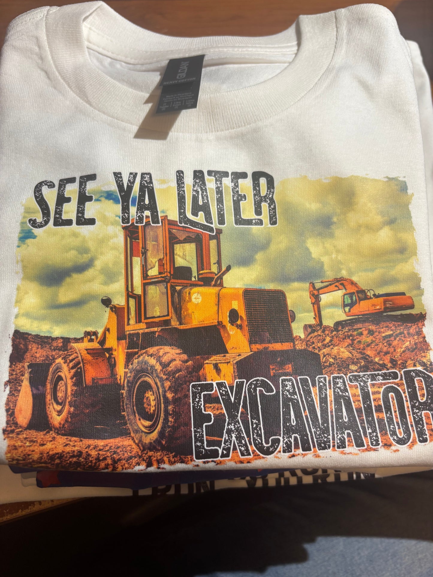 See You Later Excavator Toddler Tee