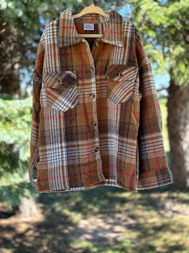Plaid Button Up Shacket