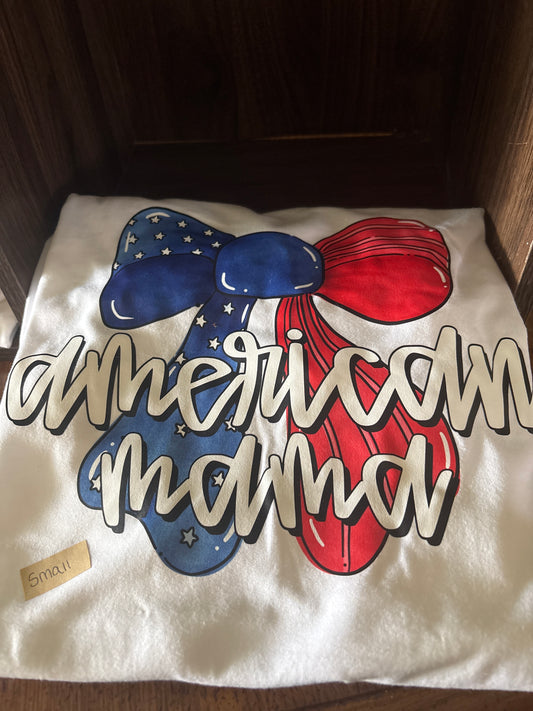 White American Mama Tee