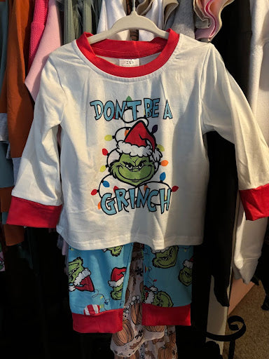 Grinch Youth PJ's